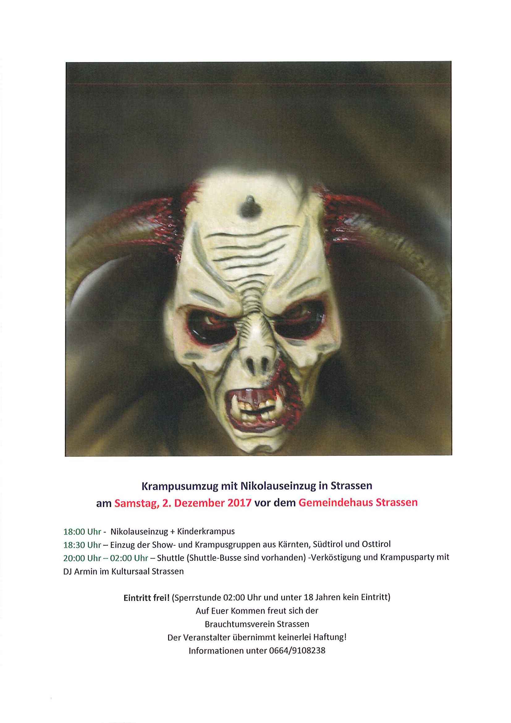 Krampusumzug Strassen 2017