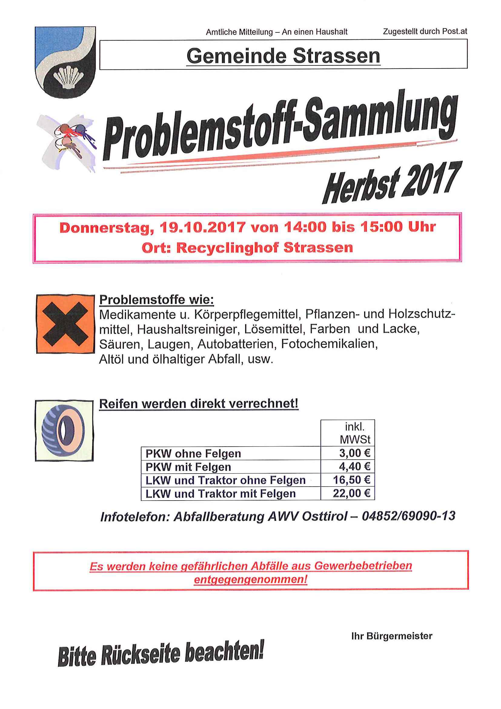 Problemstoffsammlung Herbst 2017