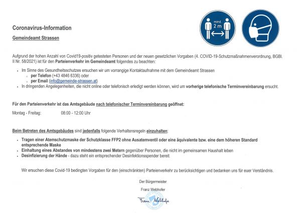 Information Parteienverkehr